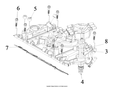 Engine Group - Intake Manifold And Distributor Diagram and Parts List for 076158-02  Briggs and Stratton Generator
